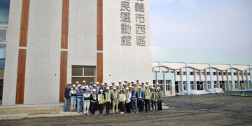 嘉義市西區全民運動館施工進度突破75% 西區大發展指日可待