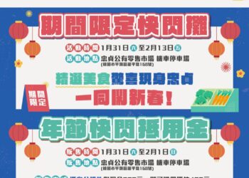 忠貞好市新春樂!「平鎮無敵油飯、拉菲樂烘焙」名攤強勢快閃 1/31至2/1五折抵用金限量搶購