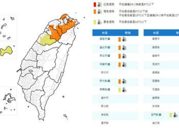 影音/0120中部以北及東北部轉冷 氣象署發出低溫特報