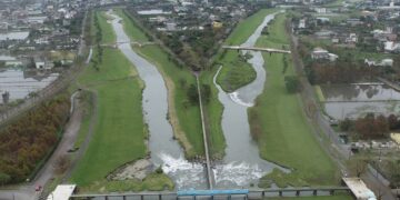 營造安農溪優質遊憩環境  縣長視察安農溪橋梁建置工程