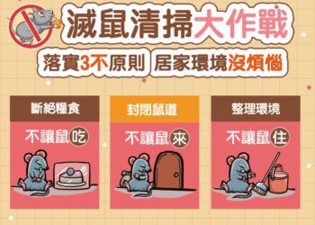 落實環境清消三不原則 樂當鼠疫絕緣體