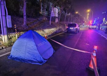 高雄市中正路交流道北上閘道口高姓男子被三車輾斃 其中一車肇逃警開罰