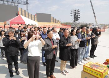 大年初五迎吉日 2026台灣燈會舉行開工祭拜