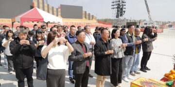 大年初五迎吉日   2026台灣燈會舉行開工祭拜