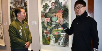 影音/彰化藝術館青學苑國畫江慶章師生展  展出72件多元題材精彩作品