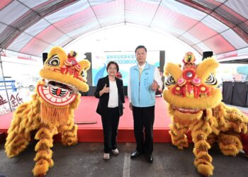 影音/提升用路人安全  員林市石笱排水堤岸道路開工動土