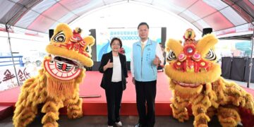 影音/提升用路人安全  員林市石笱排水堤岸道路開工動土