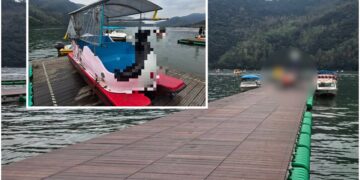 影音/大年初三鯉魚潭驚傳天鵝船翻覆 1男童送醫不治!