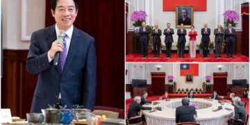 史上第一次！總統與五院院長新春茶敘 希望：朝野和諧 國家大吉大利 社會吉利圓滿 國人馬上大吉