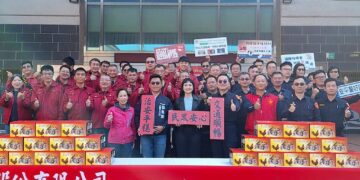 林美燕結合企業界第11年捐贈警消年菜　期許大家馬上幸福、馬上平安