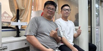 愛心做公益喜迎馬年來  成美文化園響應捐血 　挽袖照福人群