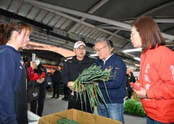 關心春節前民生物資供應  代理縣長視察宜蘭縣果菜批發市場